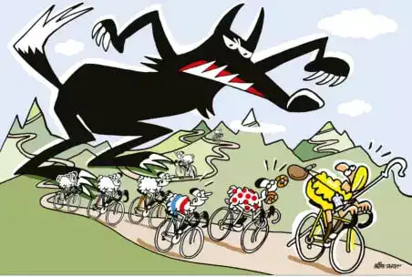 Le Tour passe le loup reste