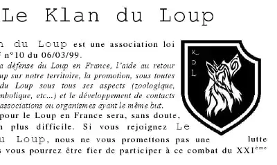 écusson du Klan du Loup